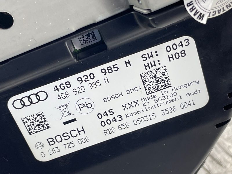 Комбинация приборов / Спидометр 4G8920985N Audi A7