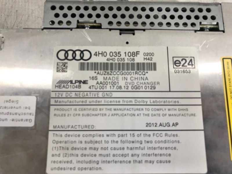 Блок MMI мультимедіа навігація 4H0035108E Audi A8