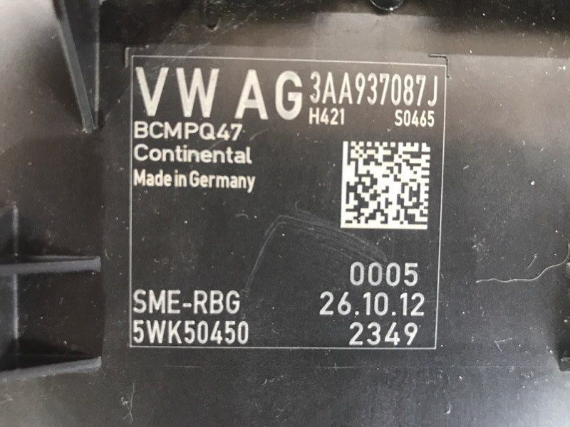 Блок комфорта 3AA937087J Volkswagen CC