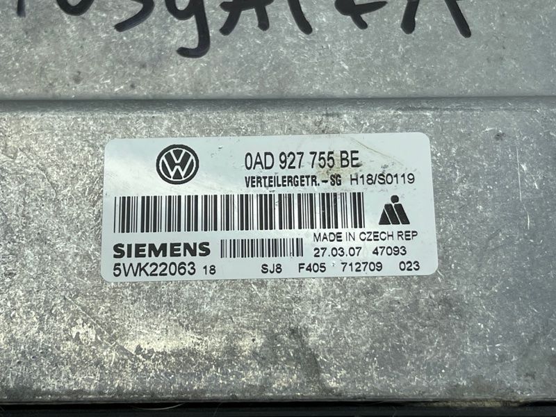 Блок управления раздаточной коробкой 0AD927755BE Volkswagen Touareg