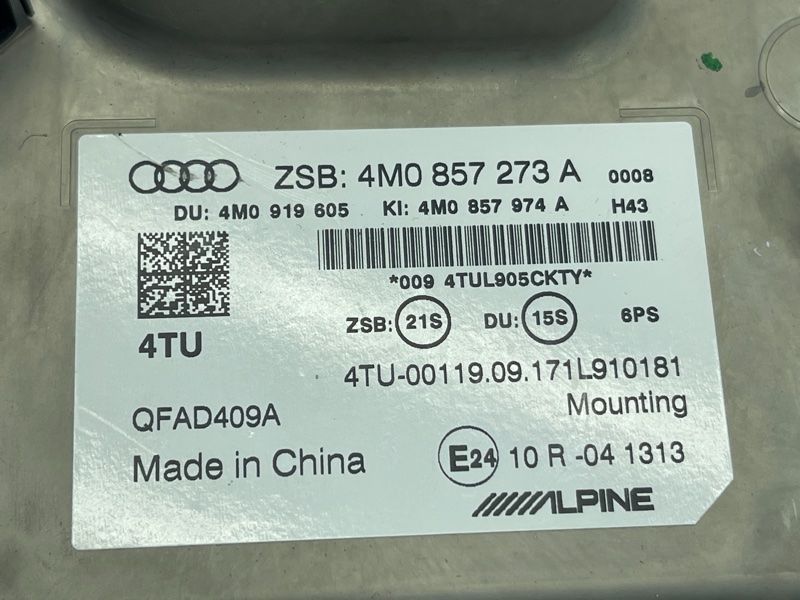 Информационный дисплей 4M0857273A6PS Audi Q7