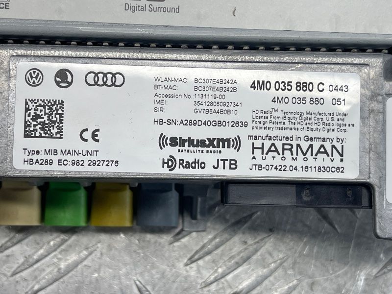 Центральний блок керування мультимедіа MIB 4M0035880C Audi Q7