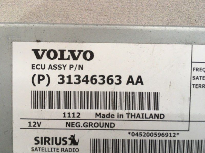 Тюнер спутникового радио SDARS 31346363 Volvo XC60