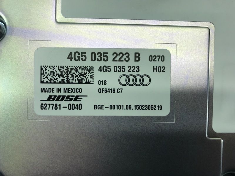 Підсилювач звуку BOSE 4G5035223B Audi A6