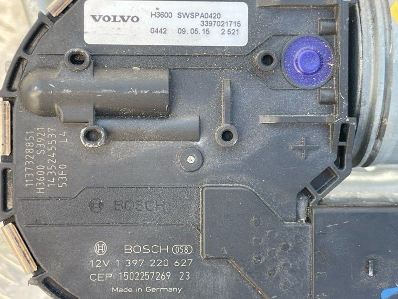 Мотор і трапеція склоочисників 3397021715 Volvo XC90