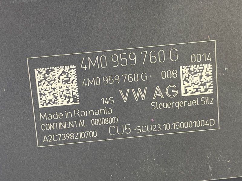 Блок керування сидінням 4M0959760G Audi Q7 Audi Q7, Audi SQ7
