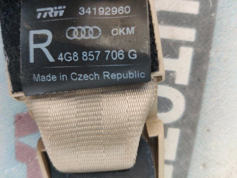 Ремінь безпеки 4G8857706GCKM Audi A6