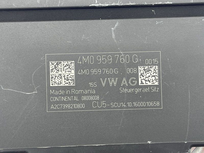 Блок управления сидением 4M0959760G Audi Q7 Audi Q7, Audi SQ7