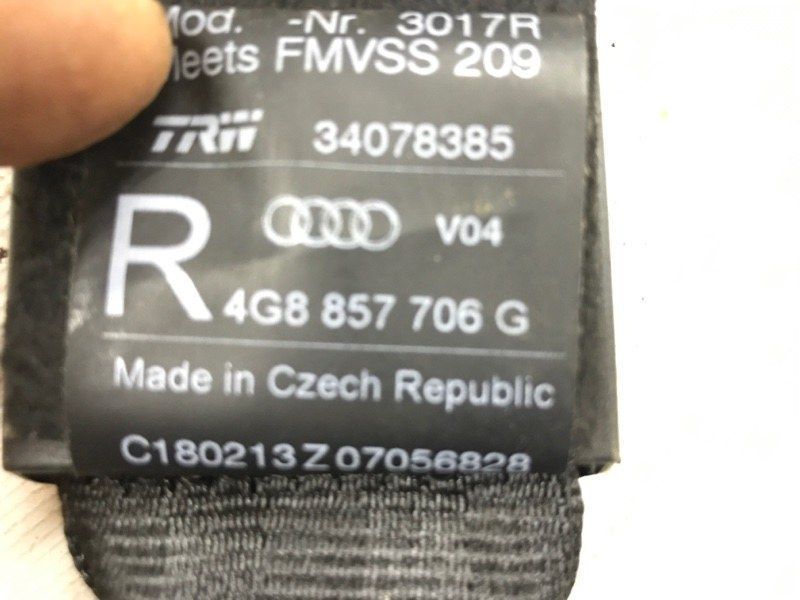 Ремінь безпеки 4G8857706GV04 Audi S7