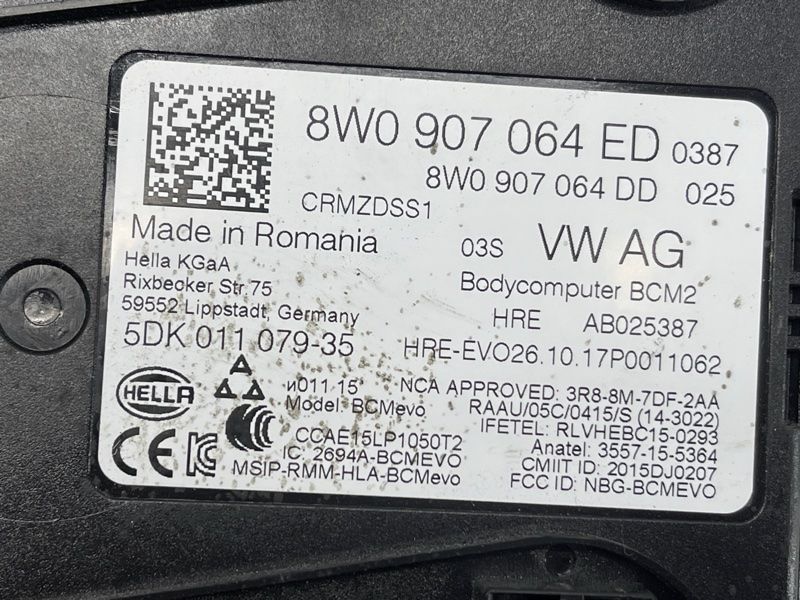 Блок комфорта 8W0907064ED Audi Q7