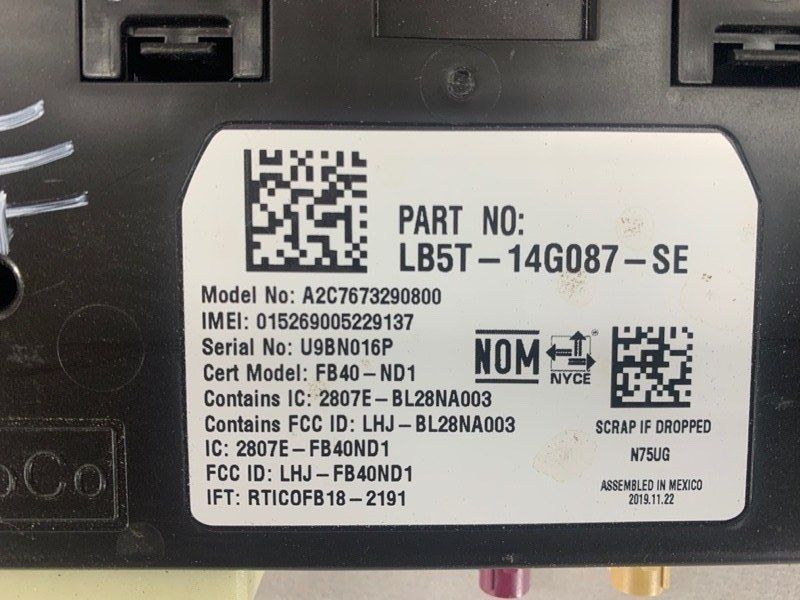 Блок керування круїз-контролем lb5t14g087se Ford Edge