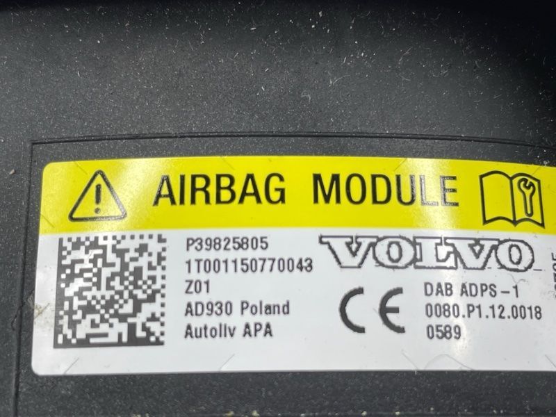 Подушка безпеки керма 39825805 Volvo XC90 Volvo XC90