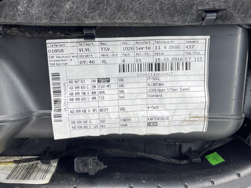 Обшивка дверей Audi A6