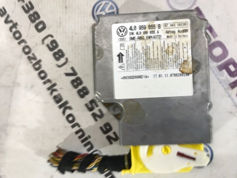 Блок управления подушками безопасности / SRS 4L0959655B Audi Q7