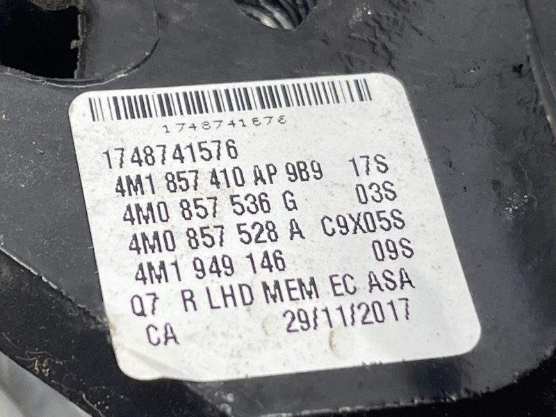 Зеркало бокового вида 4M1857410AP9B9 Audi Q7