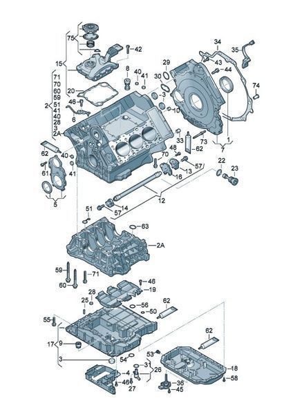 Блок цилиндров 06E103011BS Audi A7