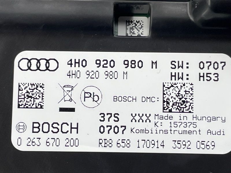 Комбінація приладів 4H0920980M Audi A8