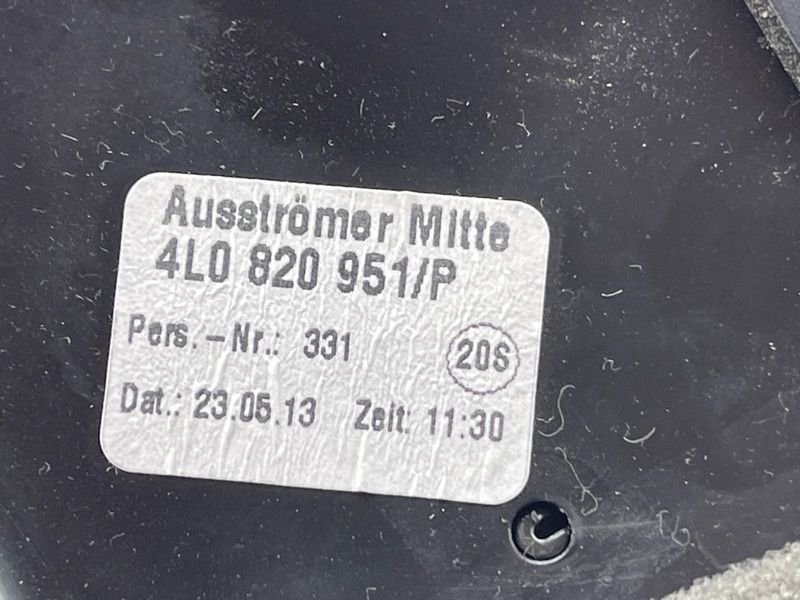 Дефлектор повітропроводу центральний 4L0820951P3Q7 Audi Q7