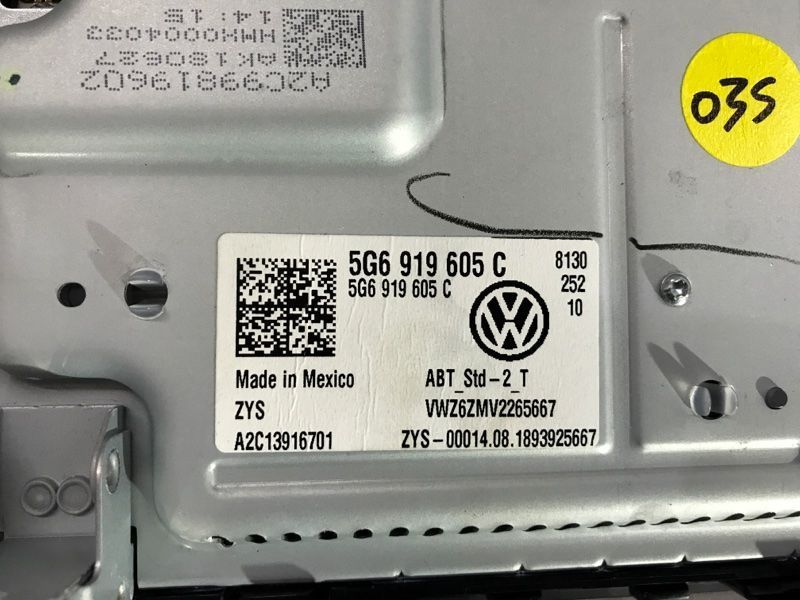 Головное устройство с сенсорным экраном / MMI / Навигация 5G6919605C Volkswagen Tiguan
