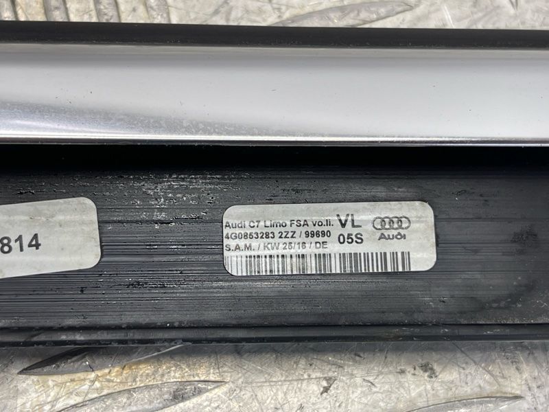 Молдинг / ущільнювач пазу скла (хром) 4G08532832ZZ Audi A6