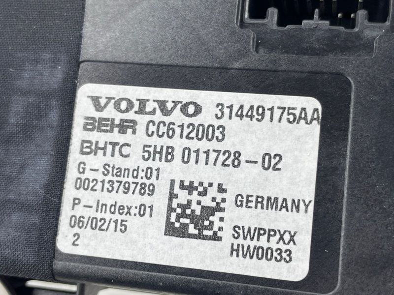 Блок керування кондиціонером 31449175 Volvo XC90