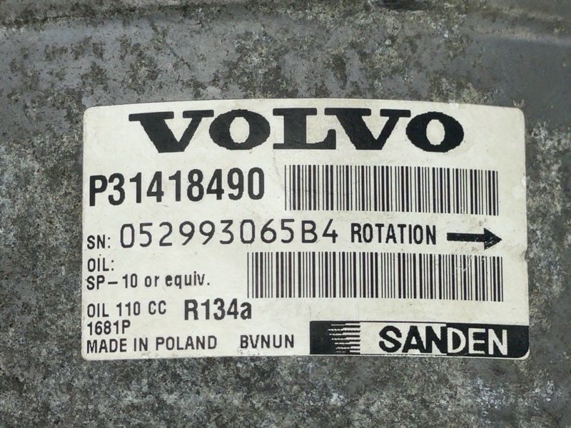 Компресор кондиціонера 31418490 Volvo XC60