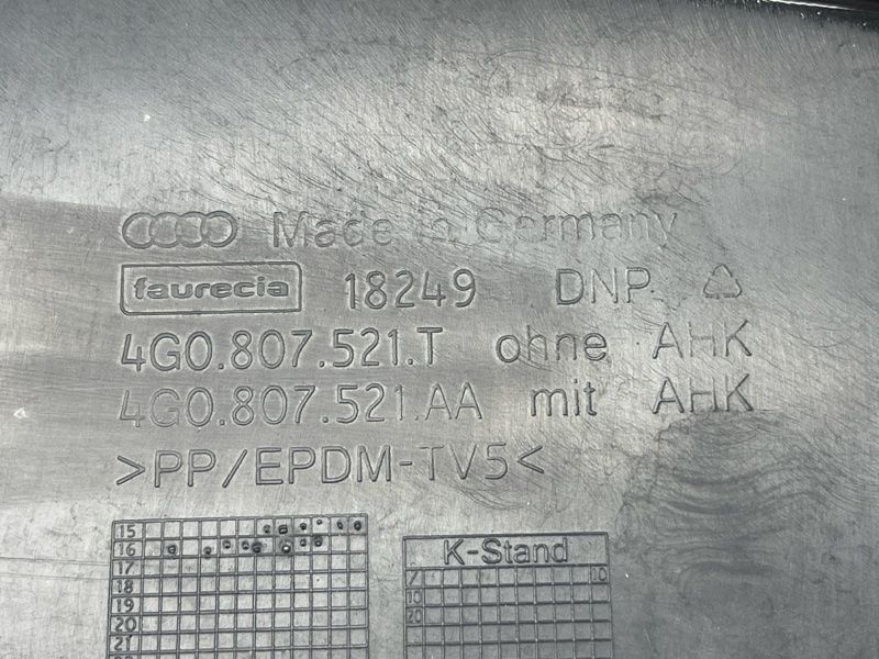 Спойлер заднього бампера Audi A6