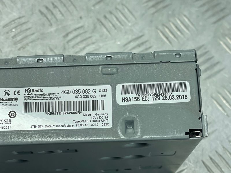 Блок радіо 4G0035082G Audi Q5 Audi A4, Audi A6, Audi A7, Audi Q3, Audi RS5, Audi RS7, Audi S4, Audi S6, Audi S7, Volkswagen Touareg