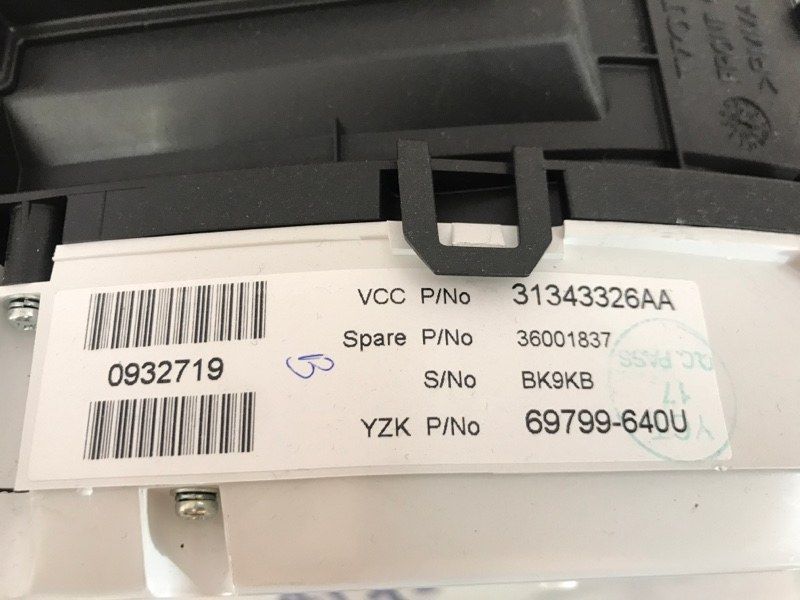 Комбінація приладів 31343326AA Volvo XC60