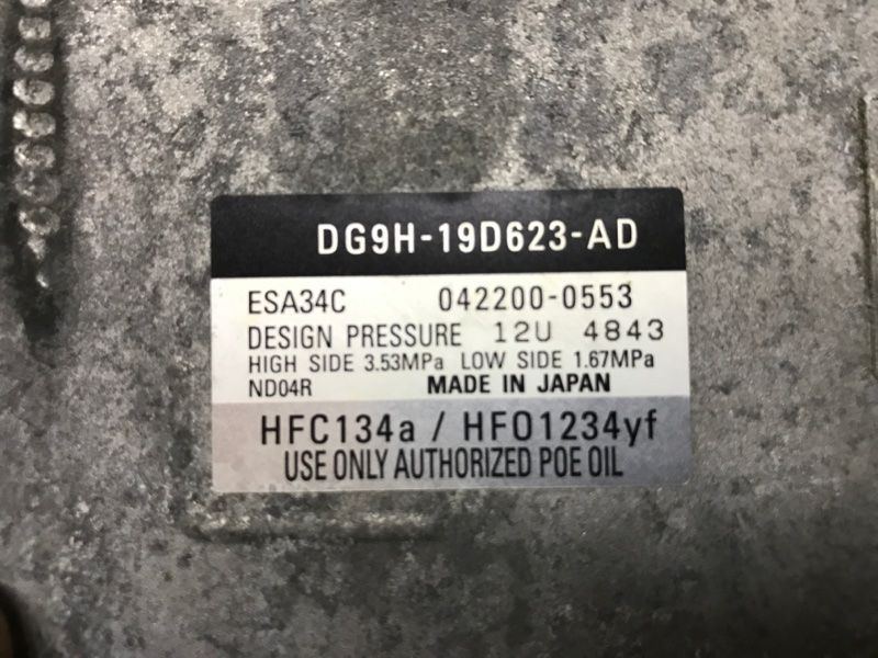 Компресор кондиціонера DG9H19D623AD Ford Fusion
