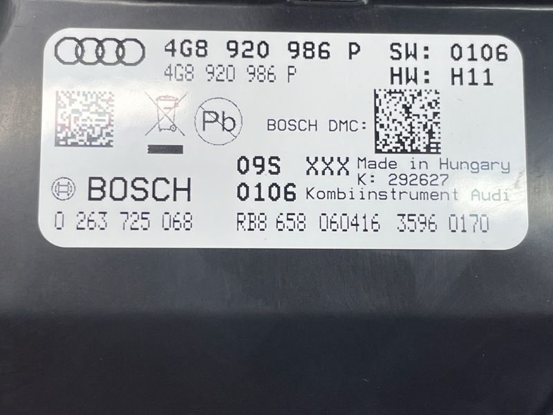Комбінація приладів 4G8920986P Audi A6