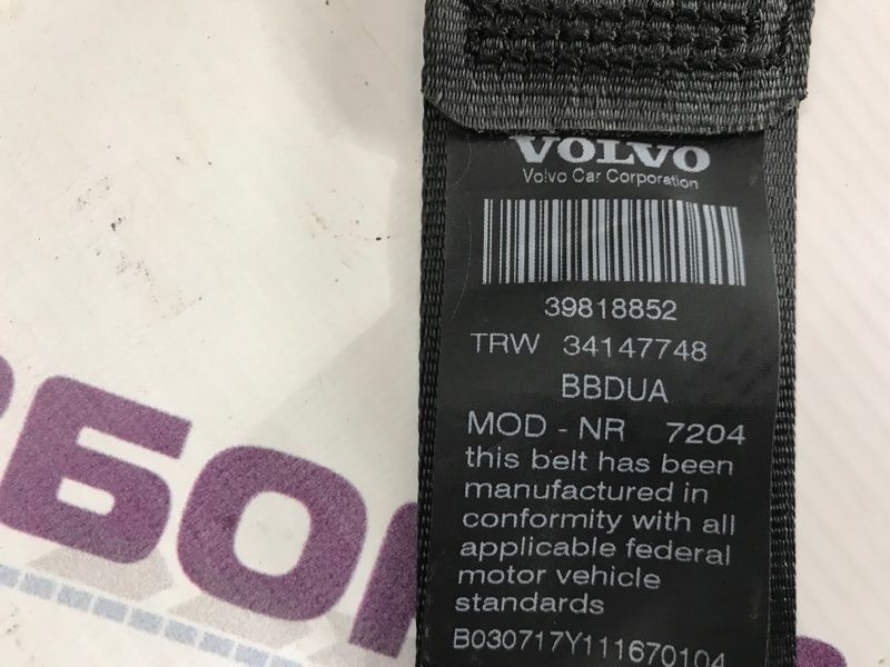 Ремень безопасности 39818852 Volvo XC60