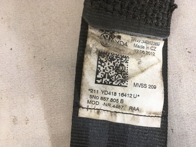 Ремінь безпеки 5N0857805B Volkswagen Tiguan