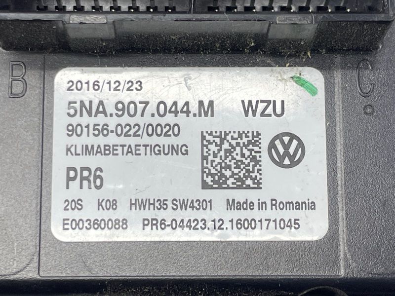 Панель керування клімат-контролем 5NA907044MWZU Volkswagen Tiguan