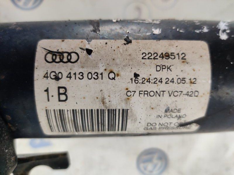 Стойка амортизатора в сборе с пружиной 4G0413031Q Audi A6