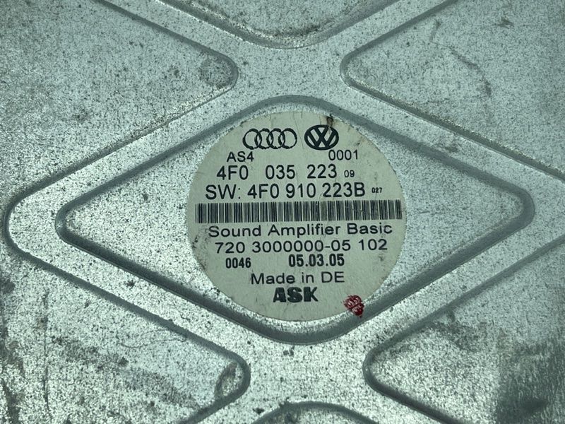 Підсилювач звуку 4F0035223B Audi A6