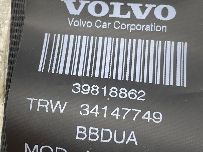 Ремінь безпеки 39818862 Volvo XC60