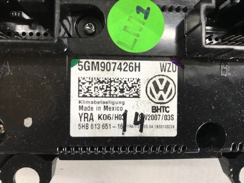 Панель кондиционера, блок 5GM907426H Volkswagen Jetta