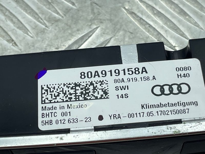 Панель керування підігрівом сидінь 80A919158A Audi Q5