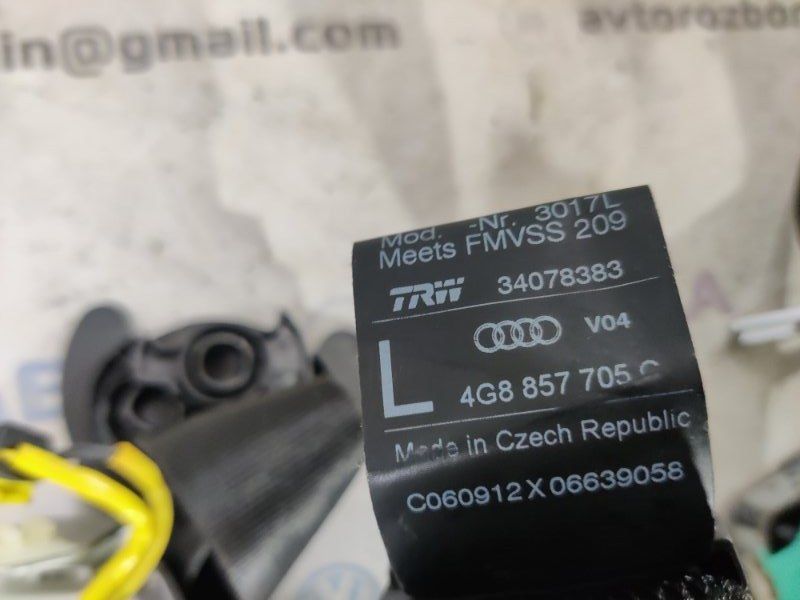 Ремень безопасности 4G8857705CV04 Audi A7