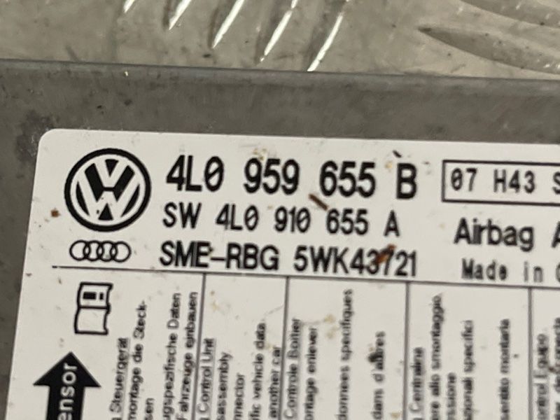 Блок управления подушками безопасности / SRS 4L0959655B Audi Q7