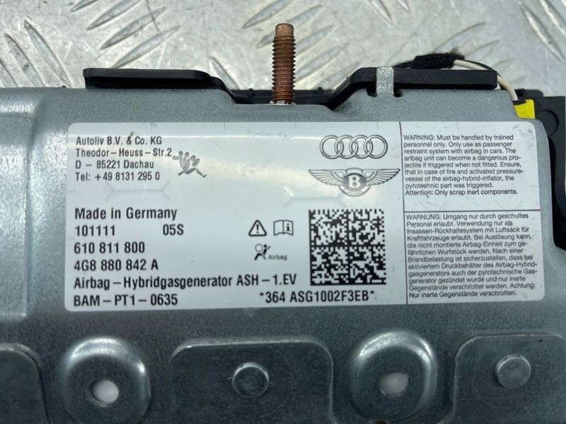 Подушка безопасности пассажира 4G8880842A Audi A7