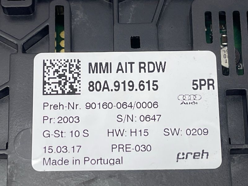 Панель керування MMI з тачпадом 80A919615 Audi Q5