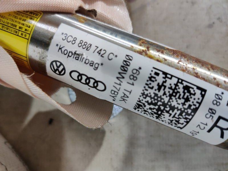 Шторка безпеки бічна / Airbag 3C8880742C Volkswagen CC