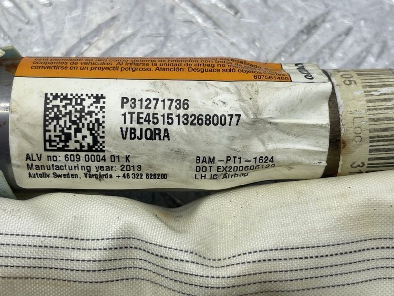 Шторка безопасности боковая / Airbag 31271736 Volvo XC60