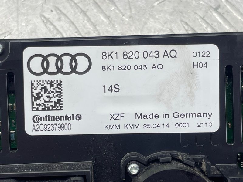 Панель управления климат-контролем 8K1820043AQ Audi Q5