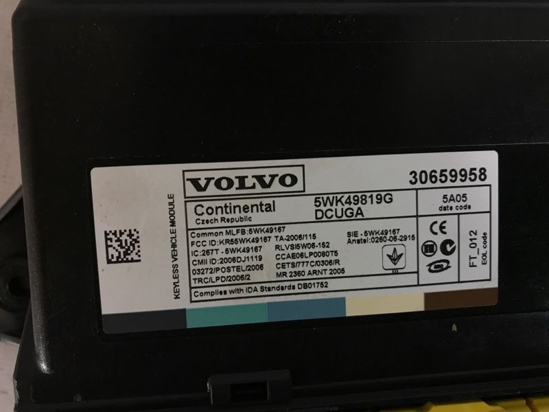 Блок керування безключового доступу 30659958 Volvo XC60