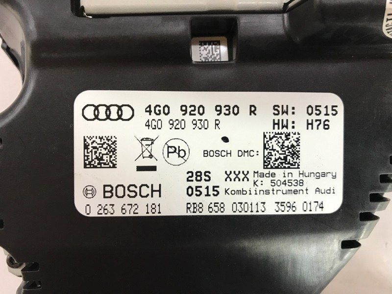 Комбінація приладів Audi S6