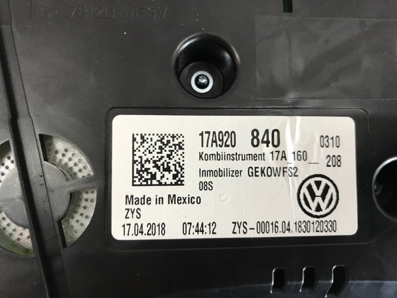 Комбінація приладів 17A920840 Volkswagen Jetta
