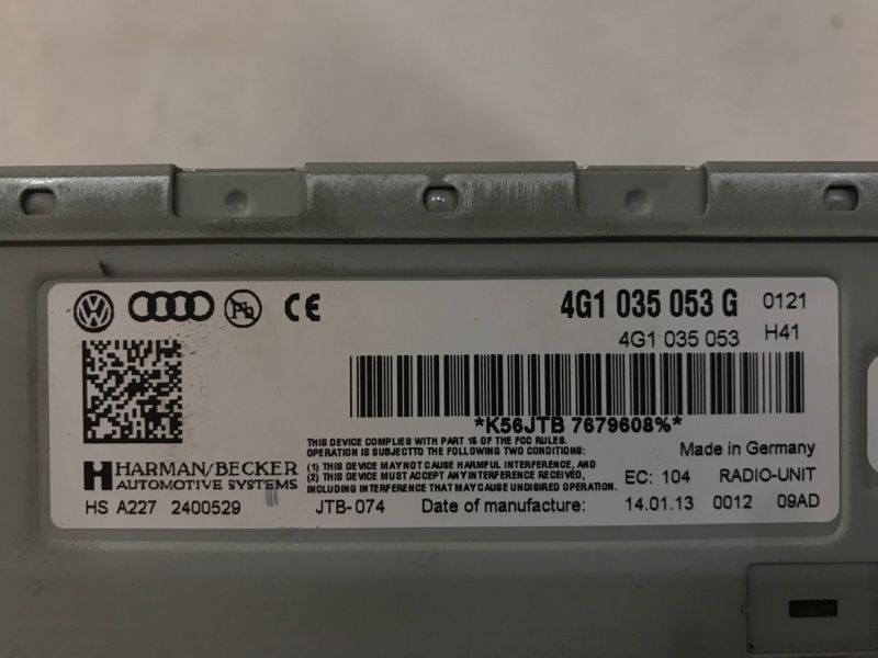 Блок радіо 4G1035053G Audi S6